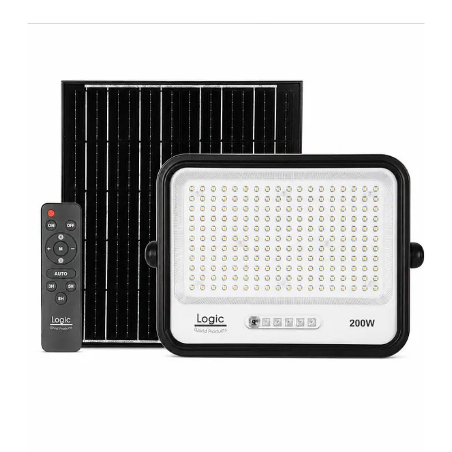 Proyector Solar Ecoluz Plus 200W 2690LM DS1 Regulable 7CCT 20AH IP66