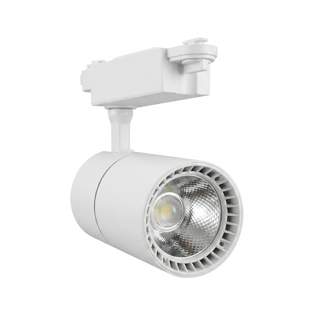 Foco Para Riel Energizado 30w Blanco Luz Cálida 3500K