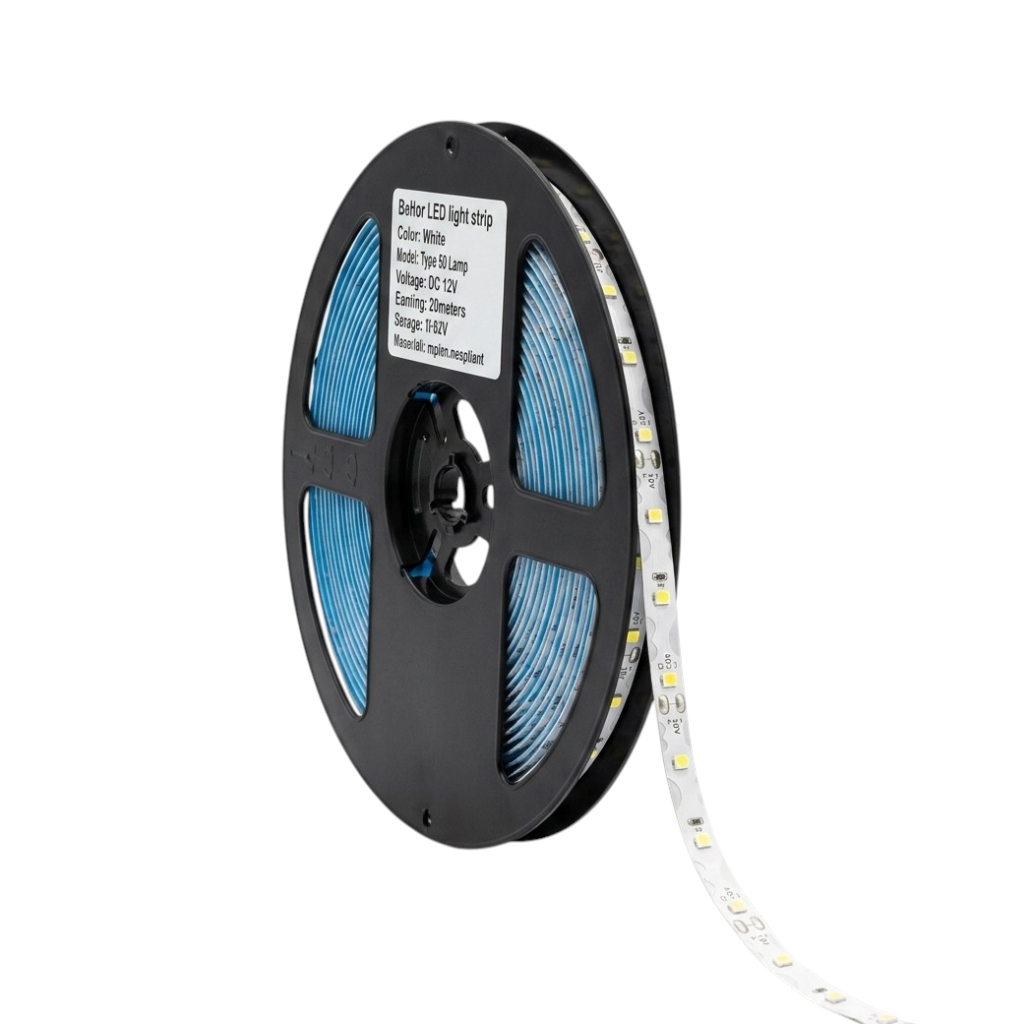 Cinta LED SMD2835, Zig Zag 12V 7.2W/M 60 LEDs/M Frio Rollo de 10mt