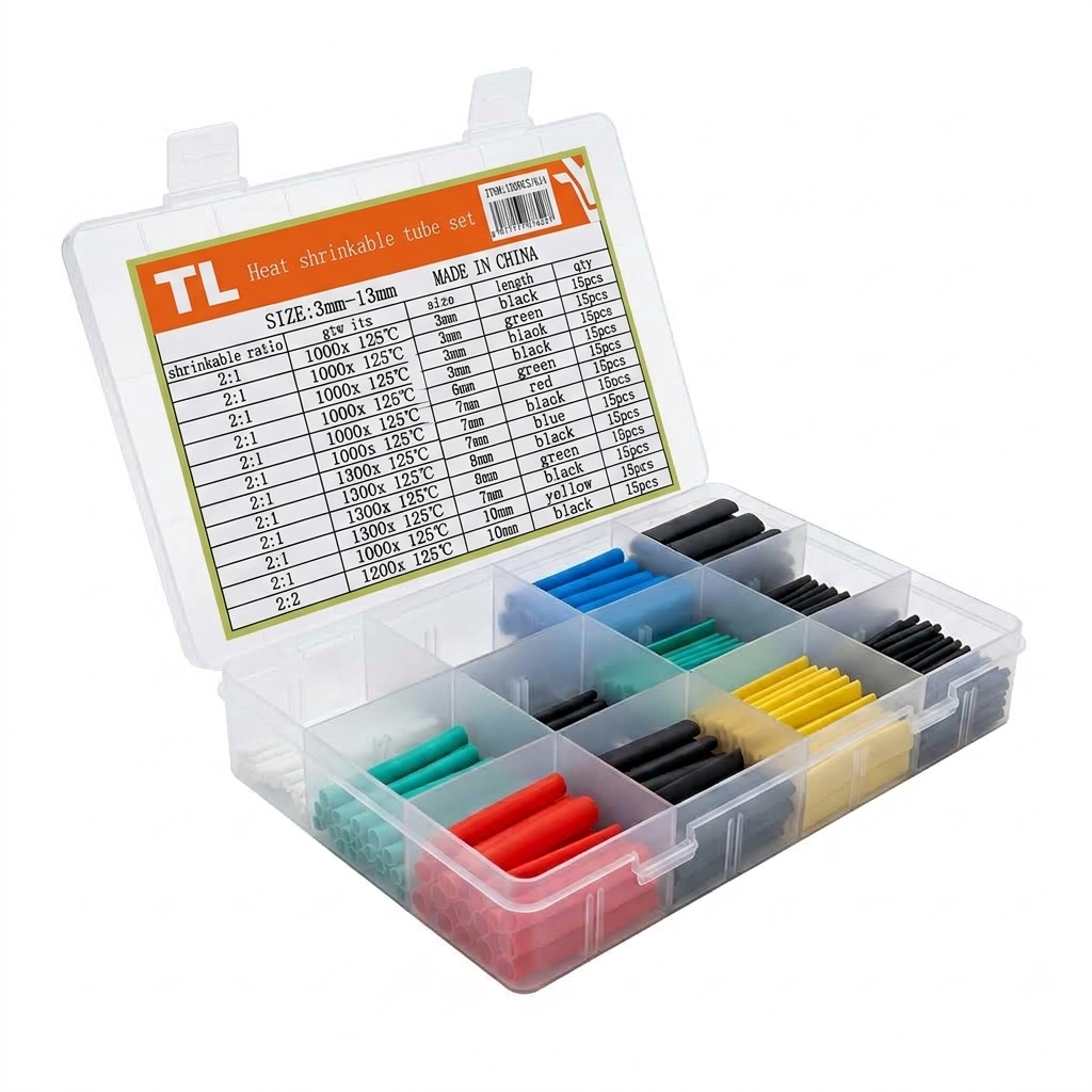 Kit Tubos Termocontraible Colores Mixtos 180 Piezas de23 A 10MM