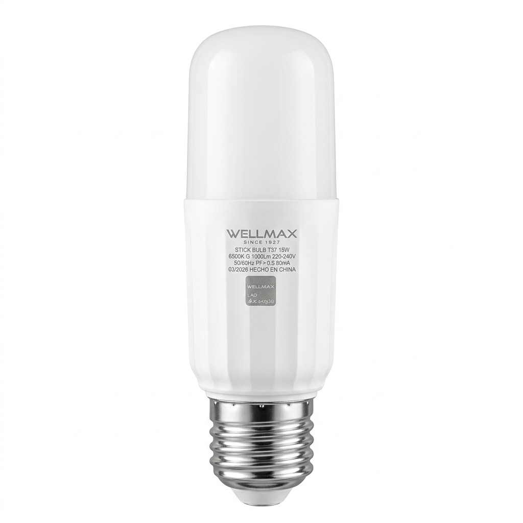 Ampolleta Led Stick (Tubo) T37 10w Cálida SEC WELLMAX