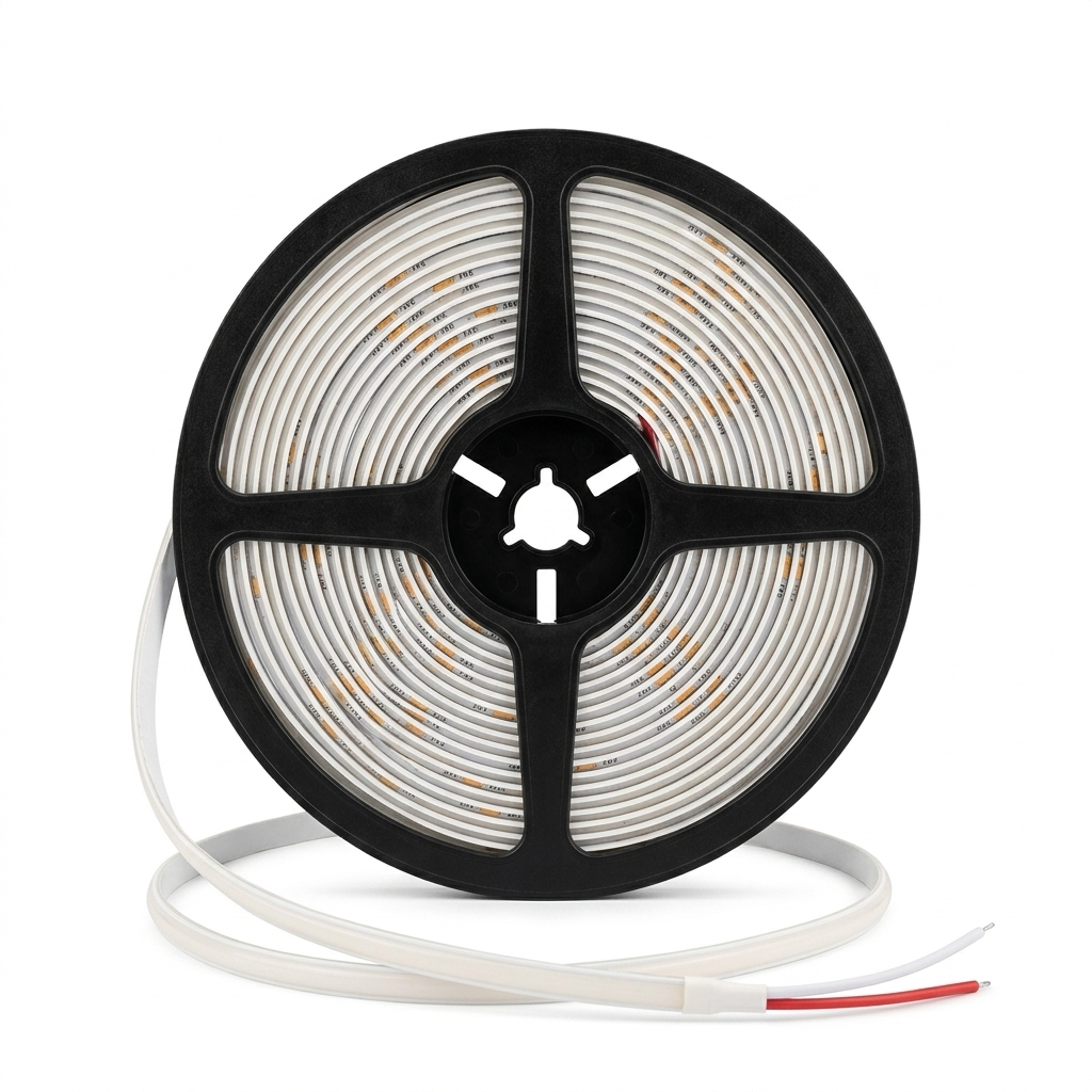 Cinta LED COB DIMEABLE  24V, 12W/M IP20 8MM Rollo 10Mts 2700-6500k