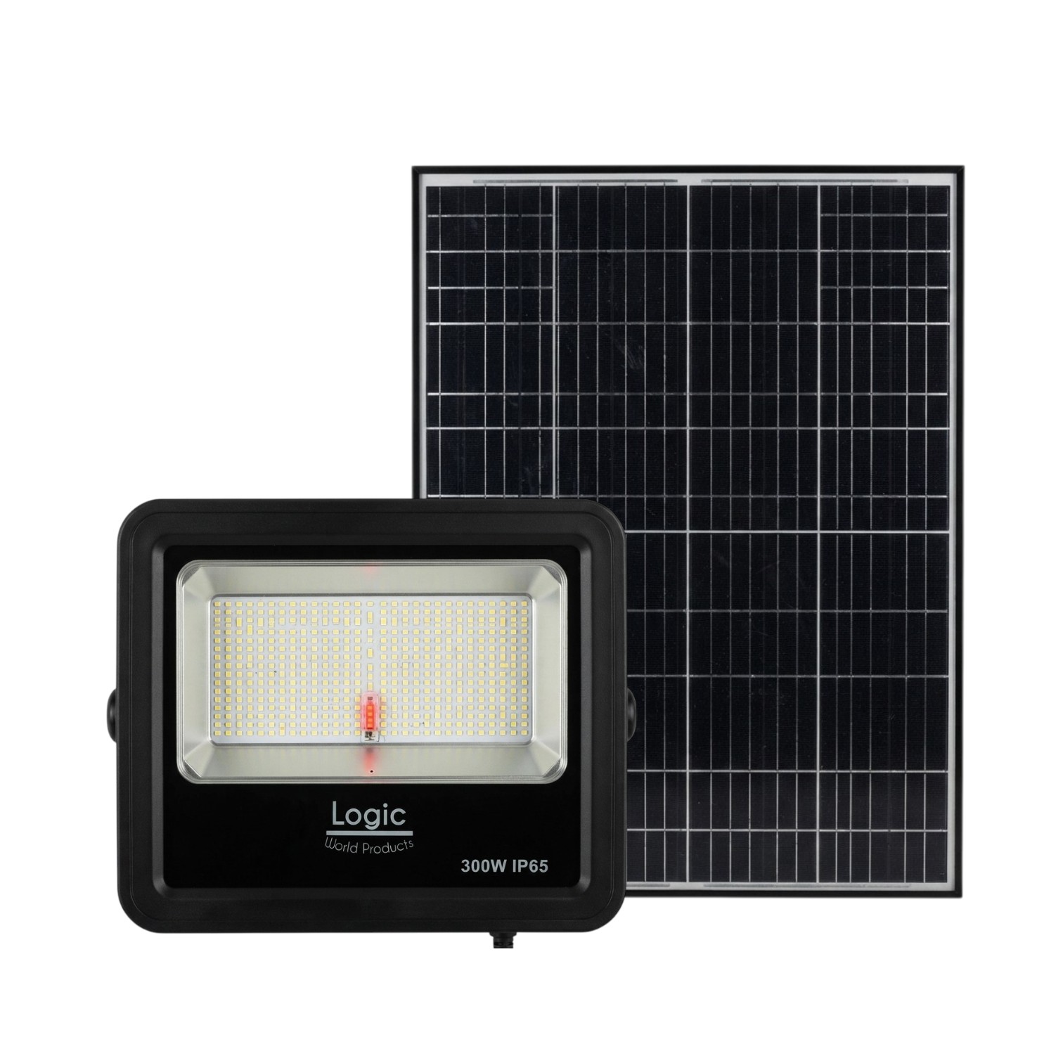 Proyector de Área Solar 300w 20ah 2200Lm IP65 (Panel y Control) Logic