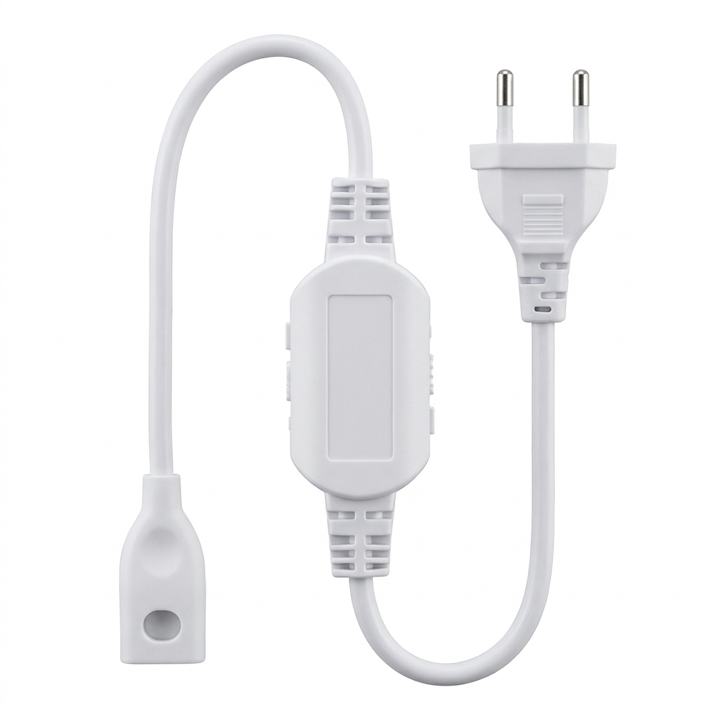 Enchufe Cable Conector Tira Led 220v WELLMAX
