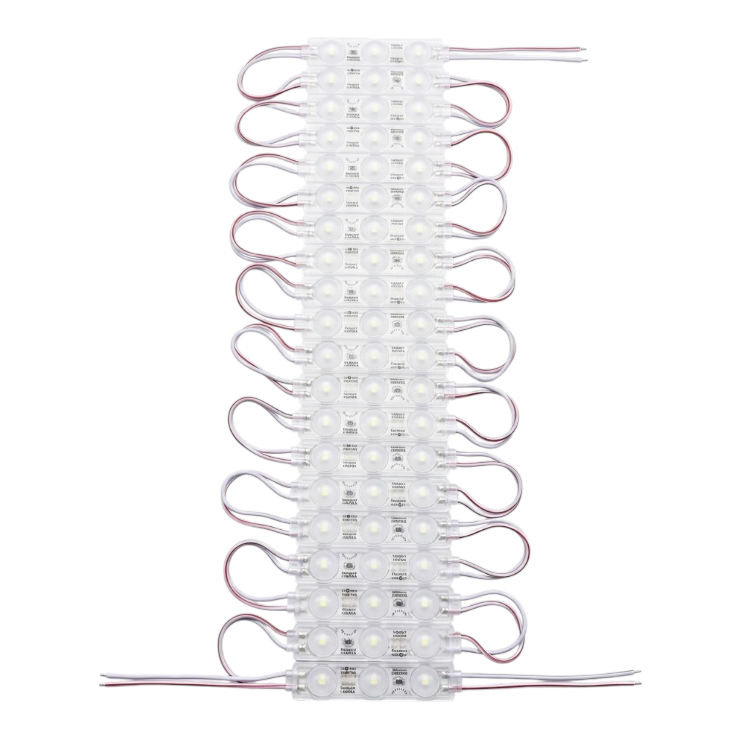 Caluga Modulos Led 12v, 1.5W 3 DIODOS, Placas de 20 unidades