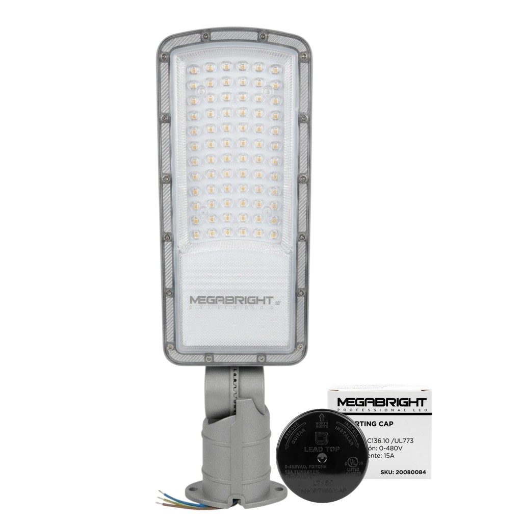 Alumbrado Público Monzón LED 50w 2700K (7%) SEC DS-1 + Shorting Cap (Tapa) Megabight