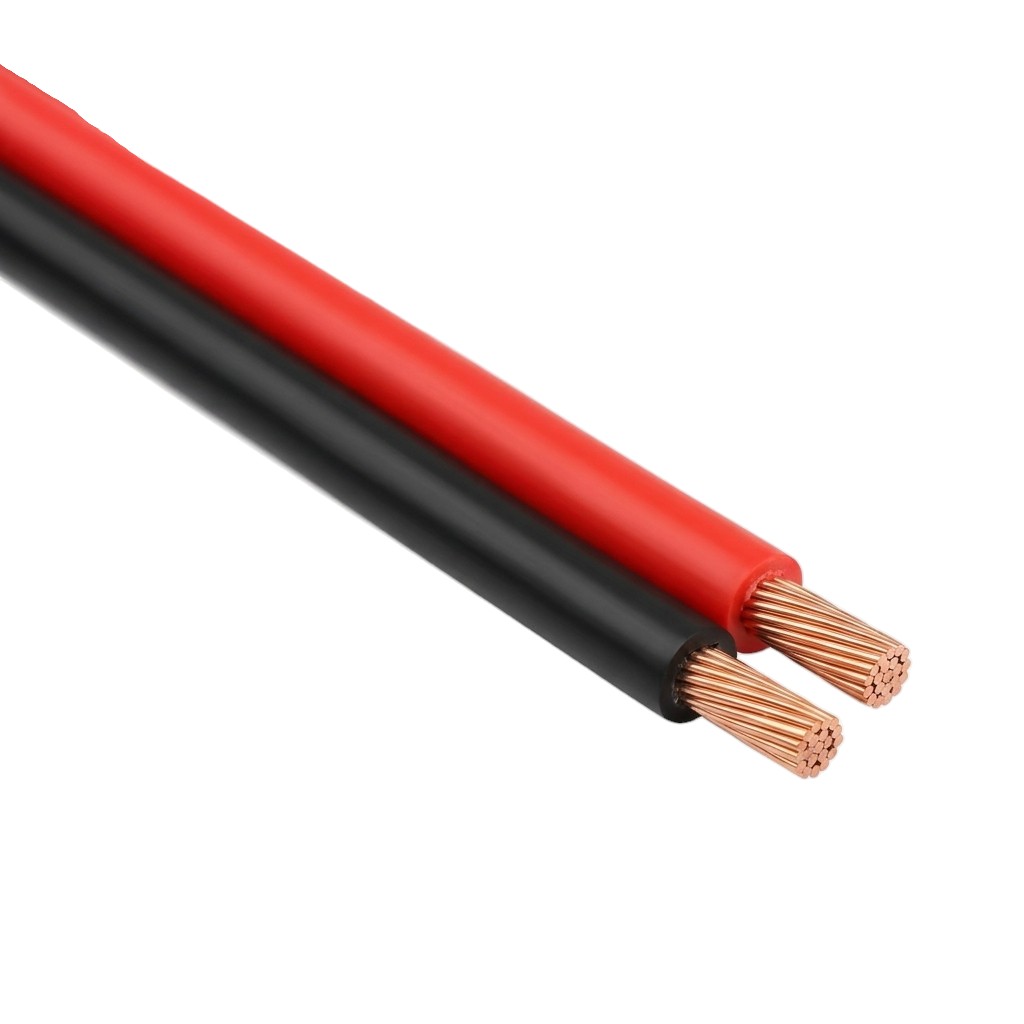 Cable Parlante 2 X 0.5 Mm. Rojo Negro Rollo de 100 Mts (Valor por Metro Lineal)