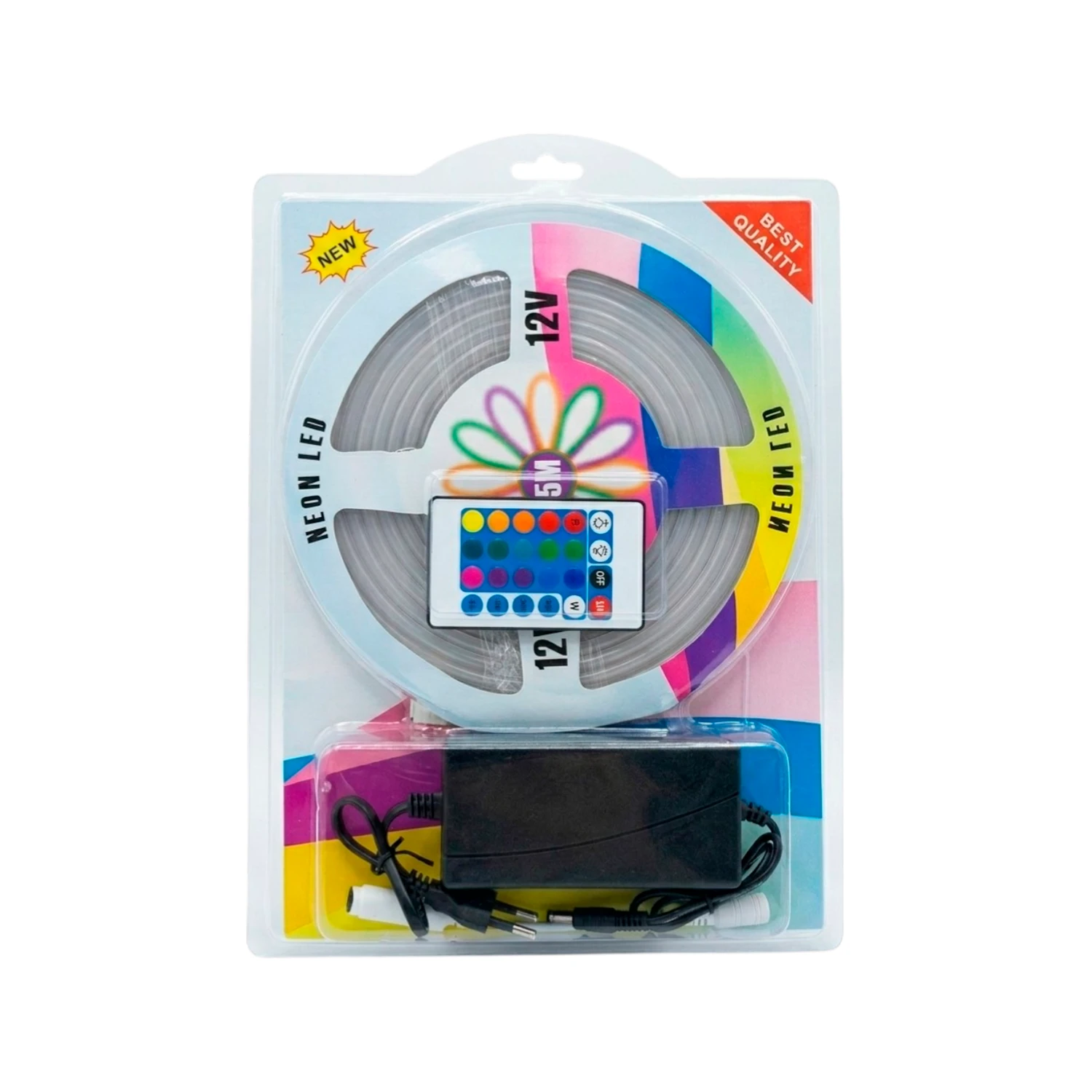 Cinta NeonFlex Rgb 5metros +Control +Transformador +Soporte