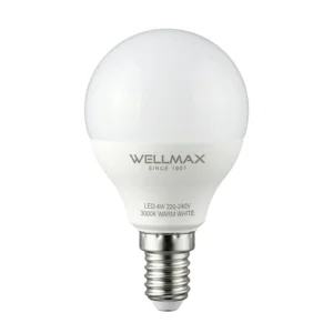 Ampolleta P45 Wellmax 6W CW E14 450LM 3000K