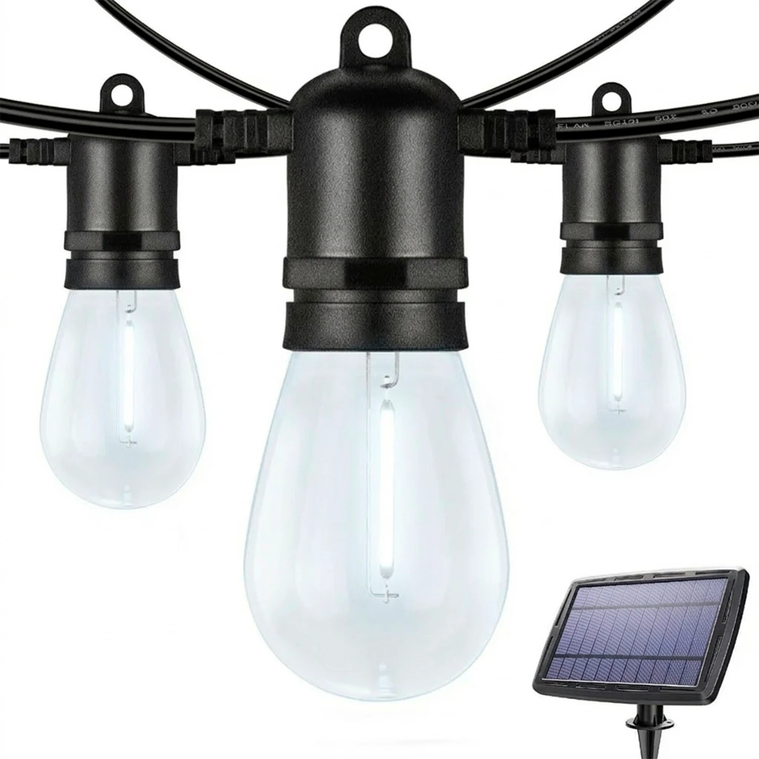 Guirnalda Led Solar 6000k 7M – 10Ampolletas G45