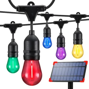 Guirnalda Led Solar RGB 7M – 10Ampolletas G45 GLOBO COLORES