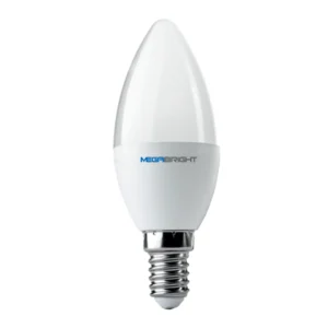 Ampolleta Led C37 Vela 5W/6000K E14 Megabright