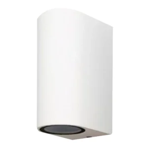 Aplique Exterior GU10 X 2 Color Blanco Megabright IP44 (No Incluye Ampolletas)