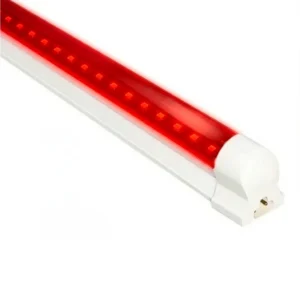 Tubo Led T-8 18W Rojo Con Base 120 Cm