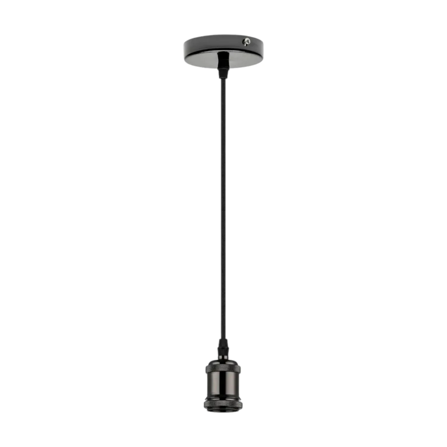 Soquete Colgante Vintage E27 Negro Konnergie