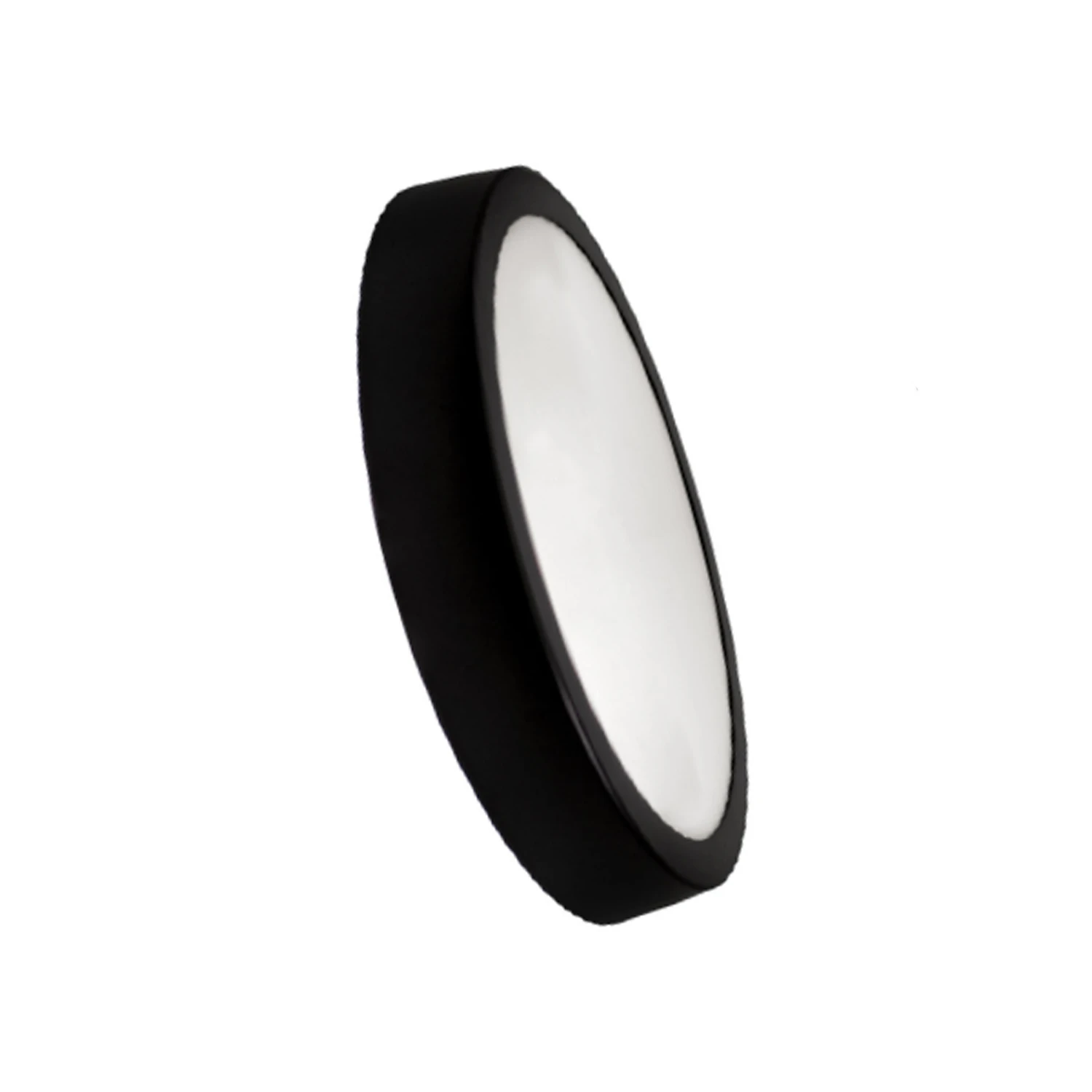 Panel Led Sobrepuesto Circular Frío 24W Borde Negro 6000k Macroled