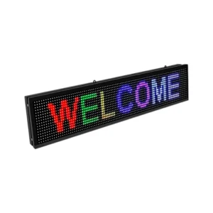 Letrero Led Luminoso Programable Rgb 130x20Cm Con Wifi