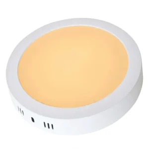Panel Led Sobrepuesto Redondo Cálido 3500K 12W
