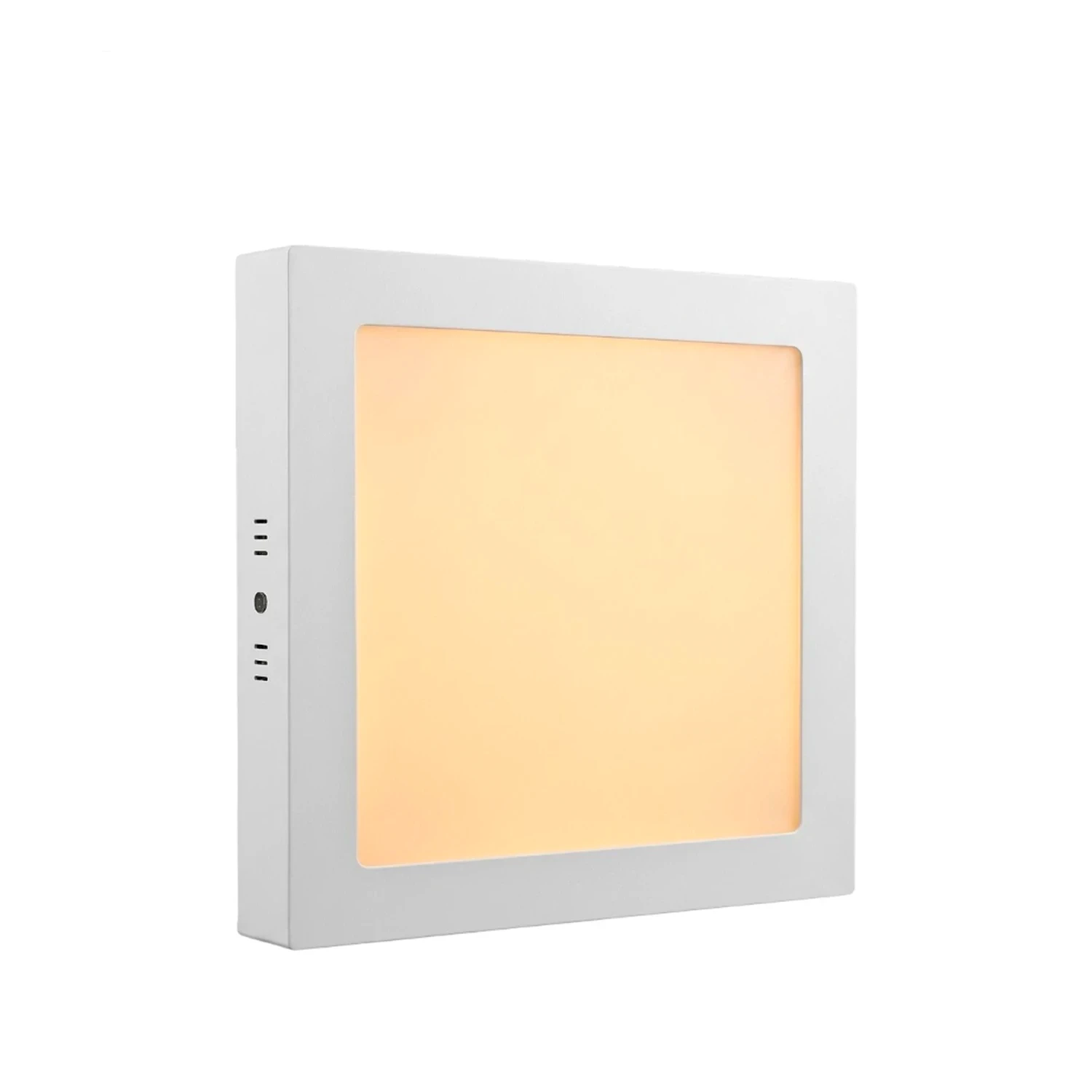 Panel Led Sobrepuesto Cuadrado Cálido 3500K 12W