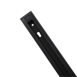 Riel Monofásico Negro 220v Aluminio 1 Metro