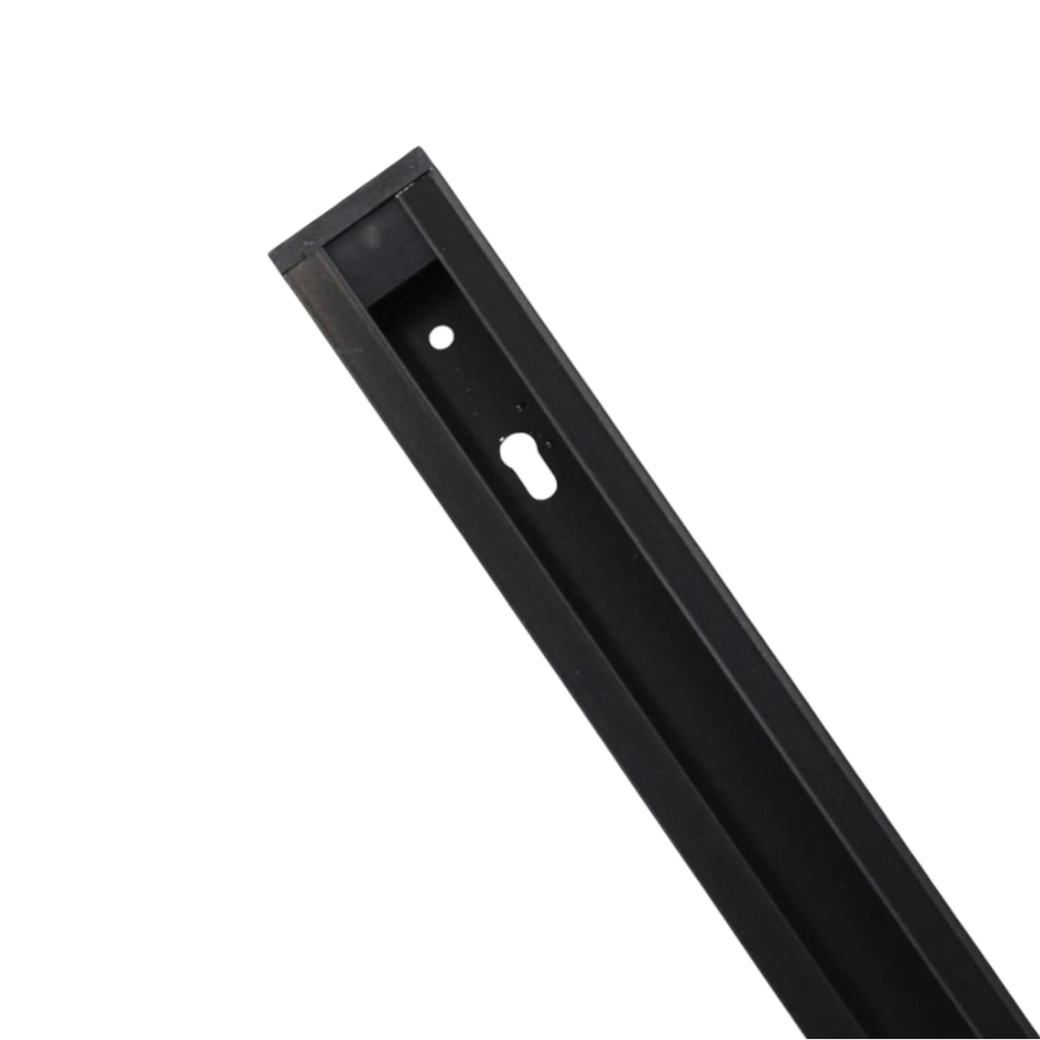 Riel Monofásico Negro 220v Aluminio 1 Metro