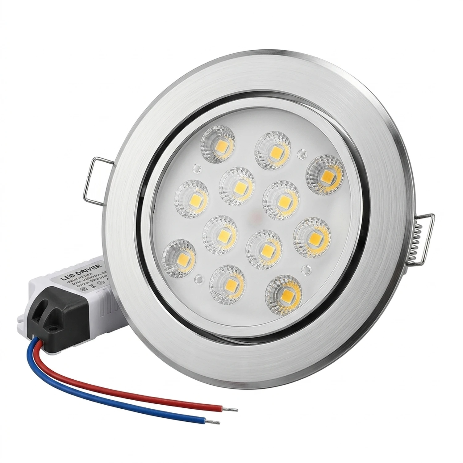 Foco Led Embutido Dirigible Frío 6500k 12W Aluminio