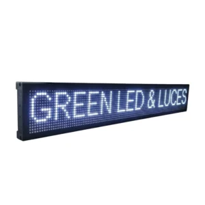 Letrero Led Publicitario Programable Wi-fi 100×20 Cm Blanco Frio
