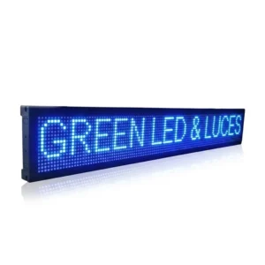Letrero Led Publicitario Programable Wi-fi 100×20 Cm AZUL