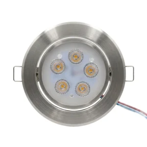 Foco Led Embutido Dirigible Cálido 3500k 5W Aluminio