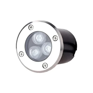 Foco Led Piso 3w Embutido Exterior Luz Calido