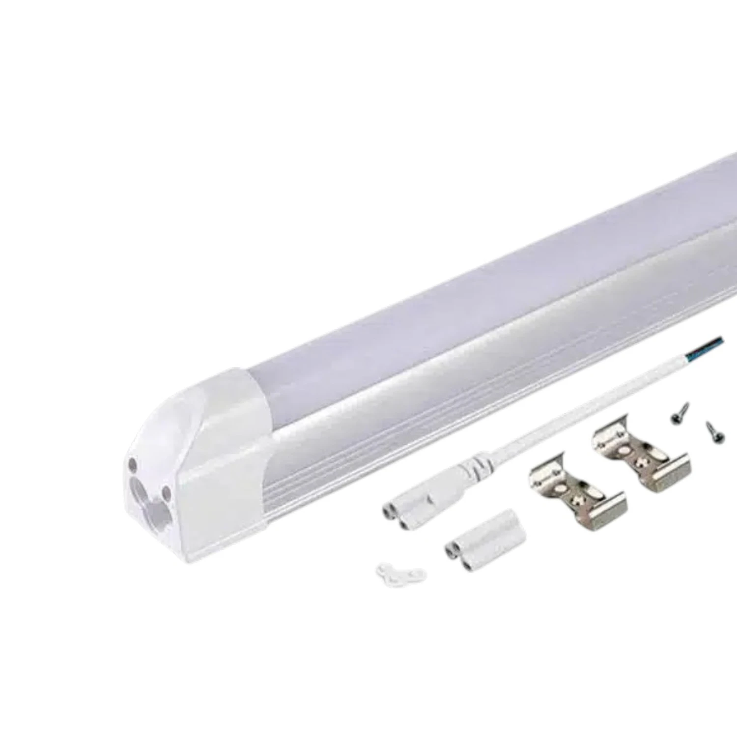 Tubo Led T8 60Cm empavonado 9W Luz Fría con Base
