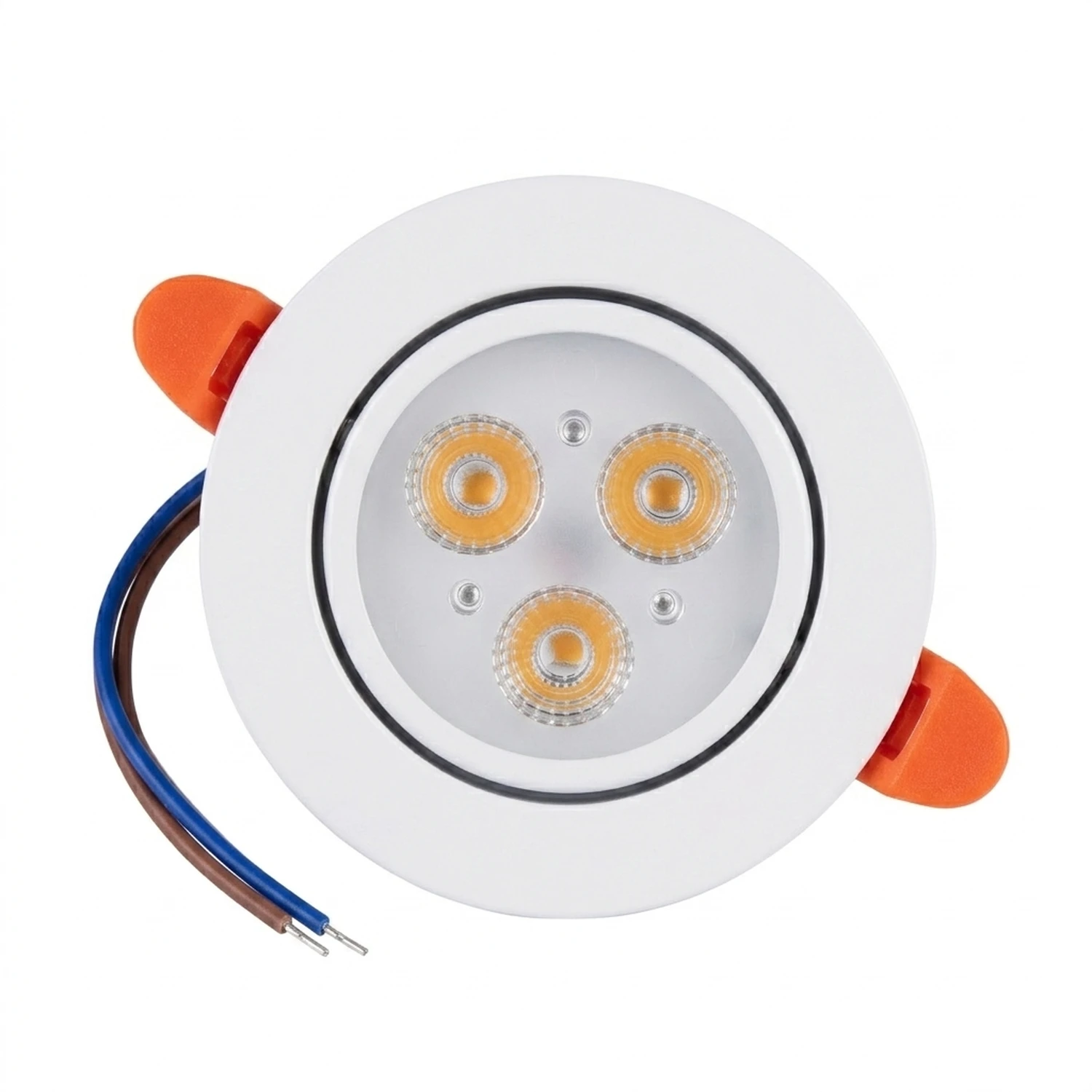 Foco Led Embutido Dirigible Cálido 3500k 3W Blanco