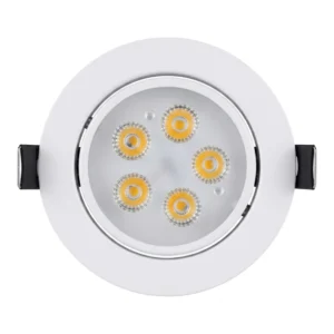 Foco Led Embutido Dirigible Cálido 3500k 5W Blanco