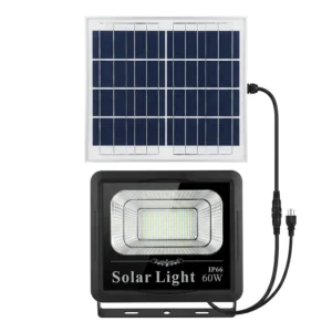 Foco Reflector Solar 60W Exterior Con Control Remoto IP66