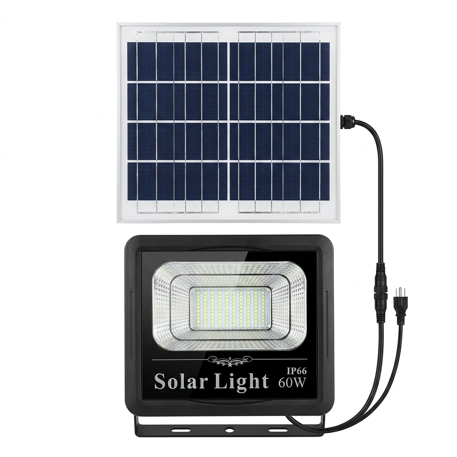 Foco Reflector Solar 60W Exterior Con Control Remoto IP66