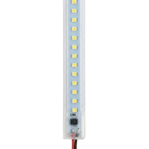 Tira Barra Rígida Led 1Mt Frio 220V 144 Led Transparente