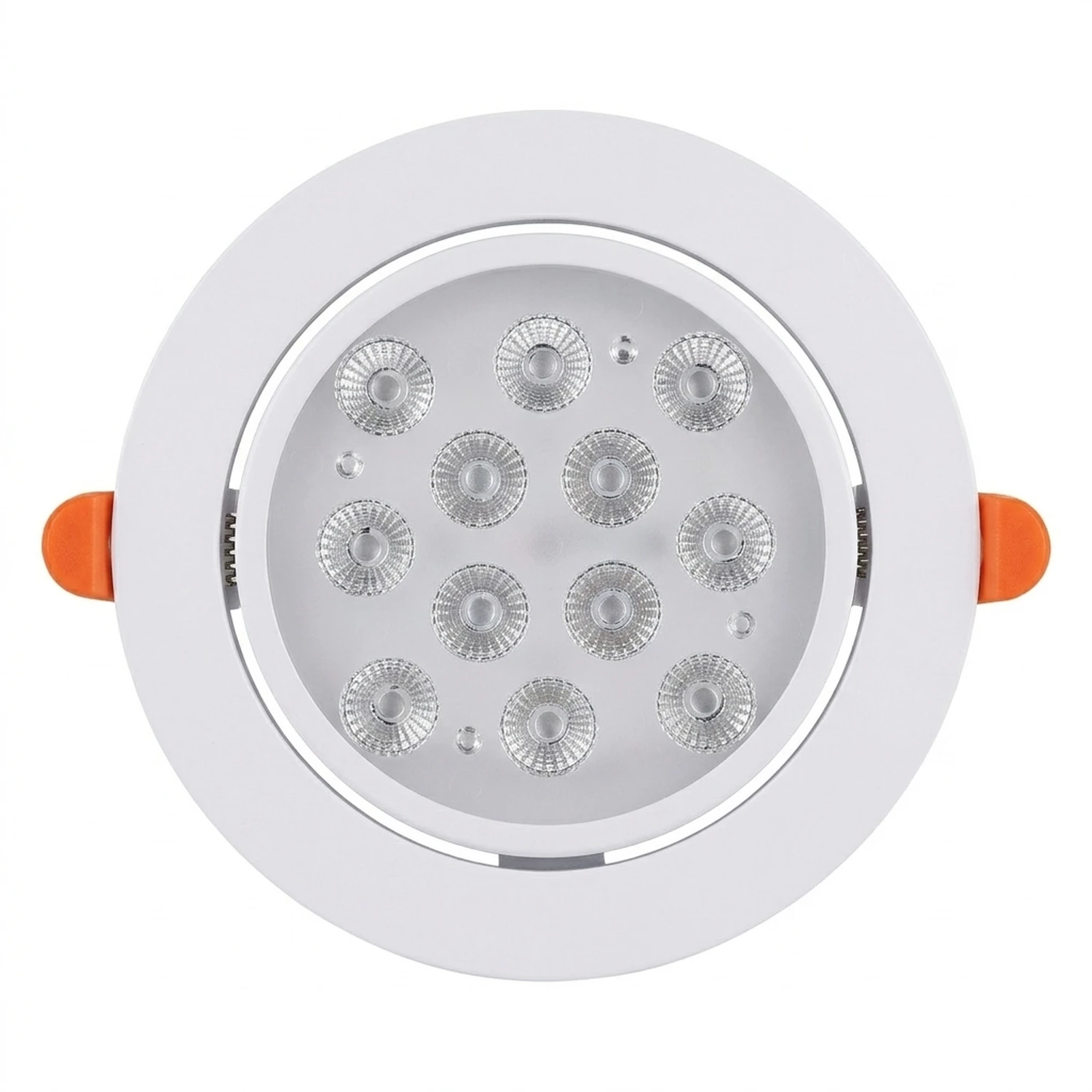 Foco Led Embutido Dirigible Cálido 3500k 12W Blanco