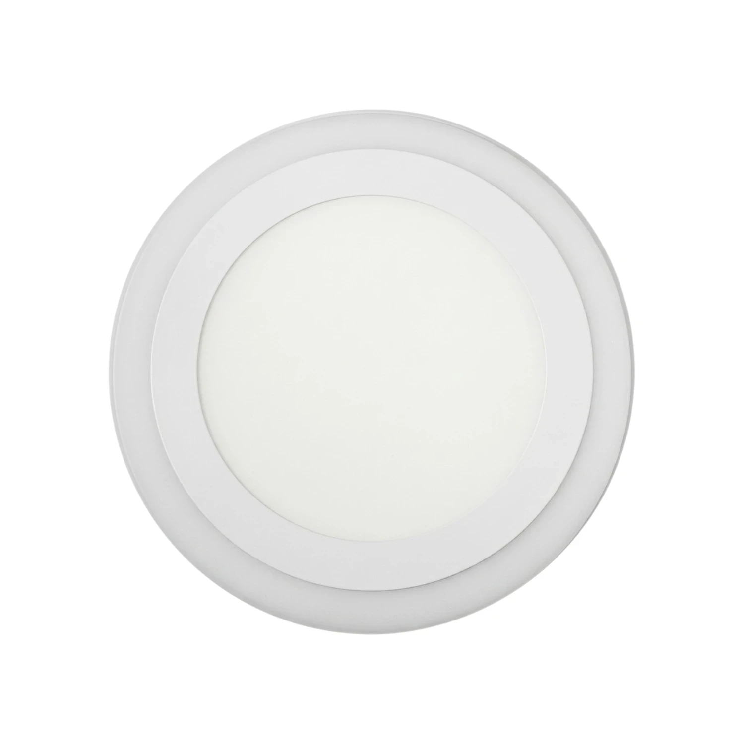 Panel Led Borde RGB Redondo Sobrepuesto Control Remoto Luz Fría 12W+6W