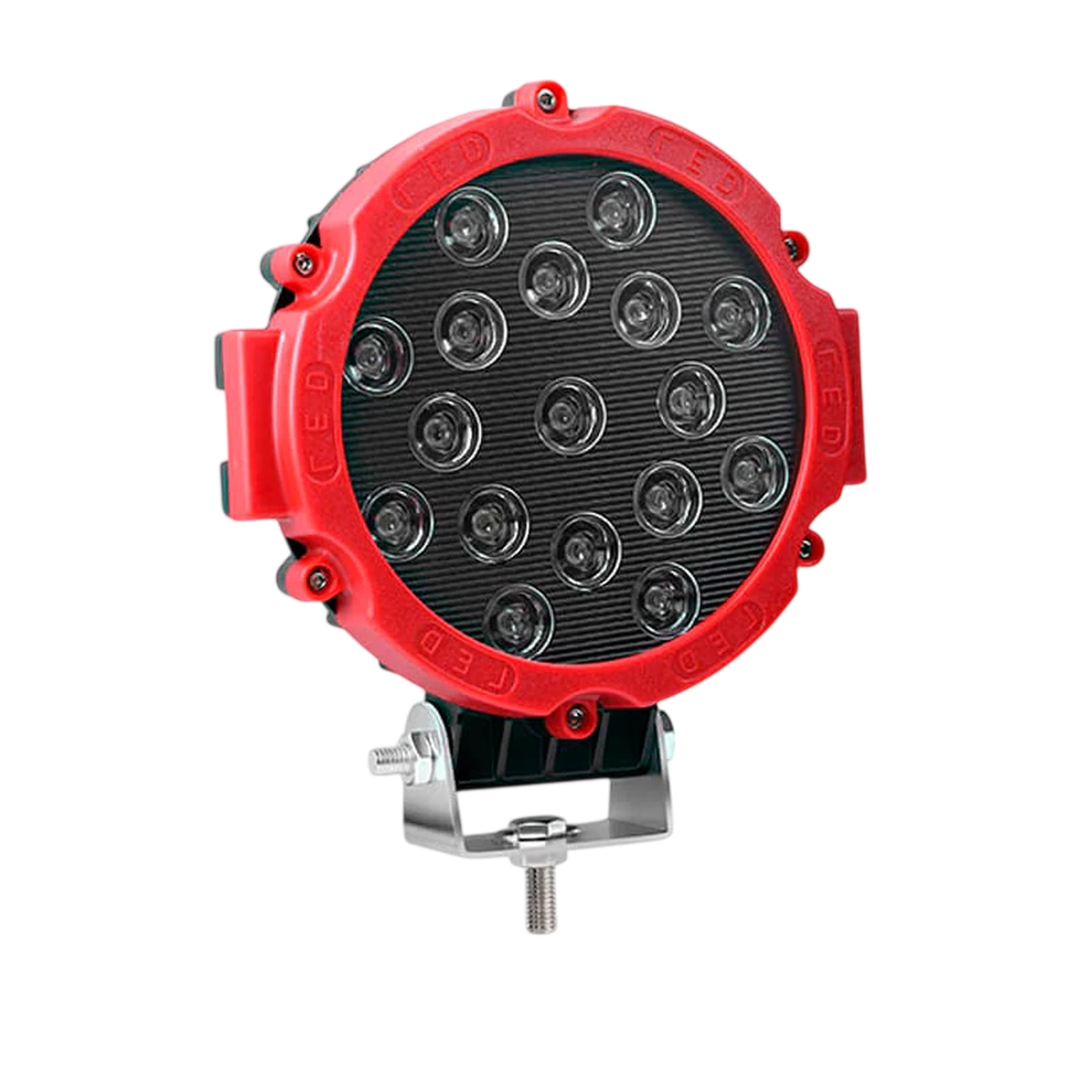 Luces Focos Neblineros 17 Led 51W Luz Fria (Rojo)