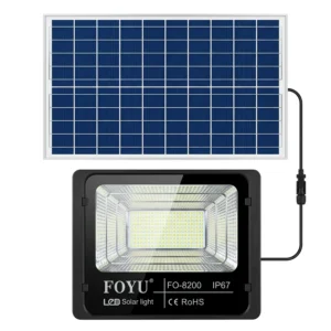 Foco Reflector Solar 200W Exterior Con Control Remoto IP67