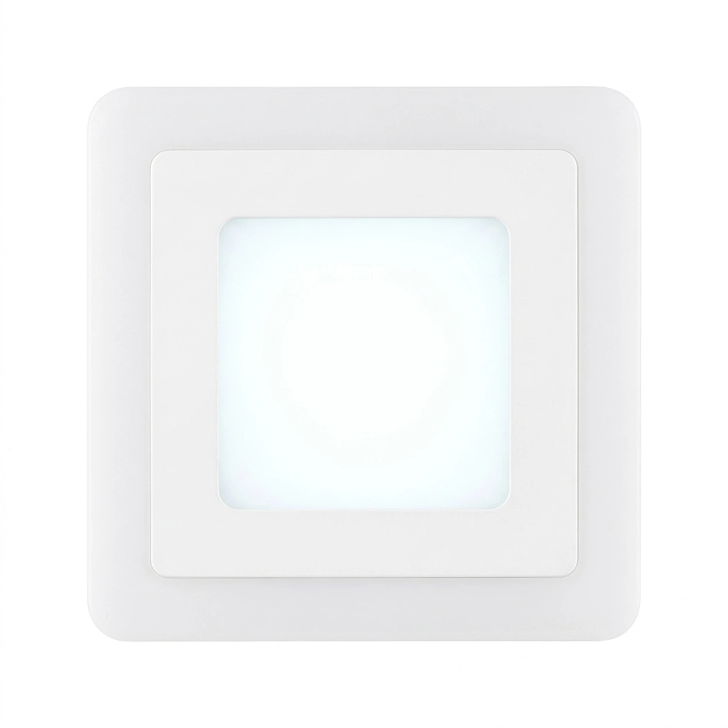 Panel Led Borde RGB Cuadrado Sobrepuesto Control Remoto Luz Fría 6W+3W