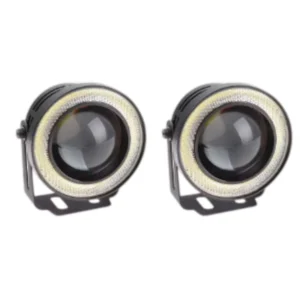 Focos Neblineros Led Ojos De Ángel Luz Blanca+Blanco 8.9Cm 3.5»