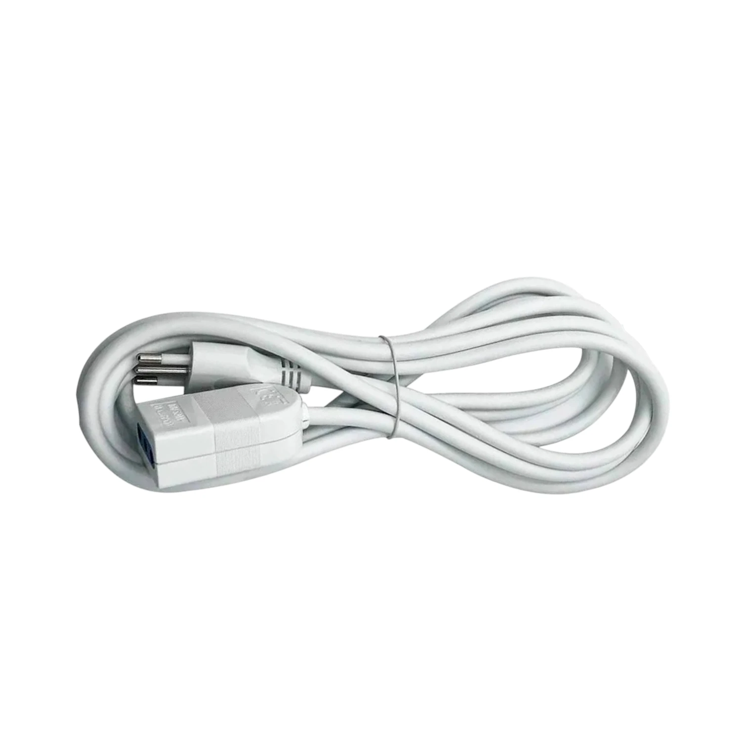 Cable Alargador Eléctrica 5M 10A 1500W Blanco