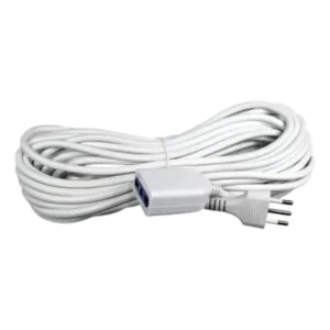 Cable Alargador Eléctrica 10M 10A 1500W Blanco