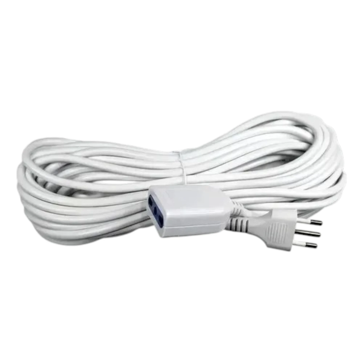 Cable Alargador Eléctrica 10M 10A 1500W Blanco