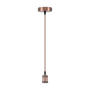 Soquete Colgante Vintage E27 Cobre-Grafitado