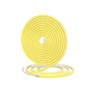 Cinta Neón Led Amarillo Flexible – Rollo 5Mt – 12V.