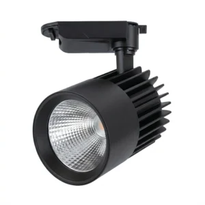 Foco Para Riel Led 35W 3200K Cilíndrico Clase 2 0422 Negro