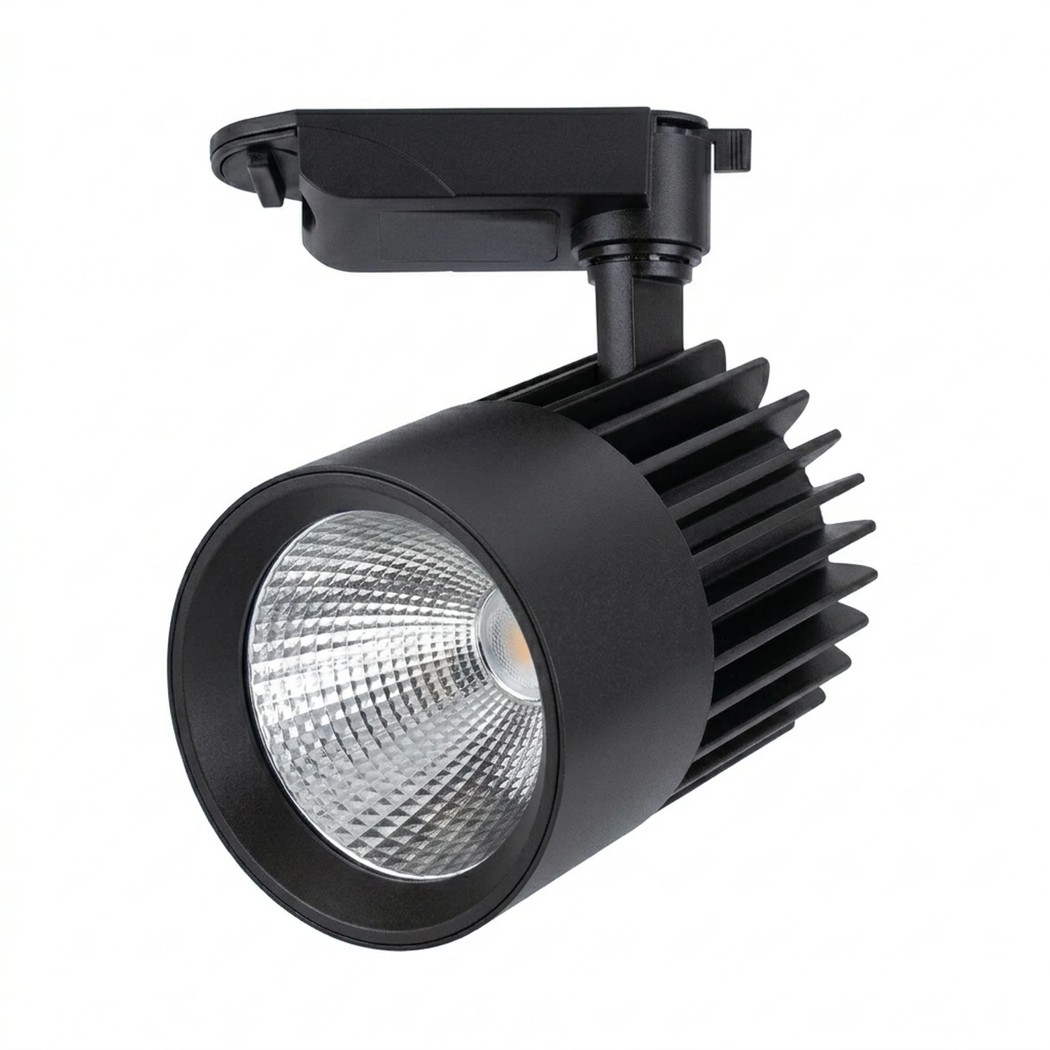 Foco Para Riel Led 35W 3200K Cilíndrico Clase 2 0422 Negro