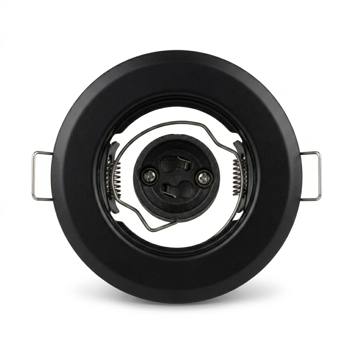 Base Metalica Negro Para GU10 Ø84mm Incluye Soquette